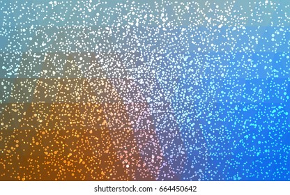Light Blue, Yellow vector christmas postcard low polygon background. Illustration consisting of triangles. Abstract triangular polygonal origami or crystal design of New Year celebration.