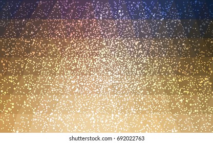 Light Blue, Yellow vector christmas postcard low polygon background. Illustration consisting of triangles. Abstract triangular polygonal origami or crystal design of New Year celebration.