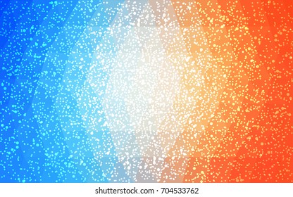 Light Blue, Yellow vector christmas polygon background. Low poly Illustration consisting of triangles with snowflakes. Texture background of New Year celebration.