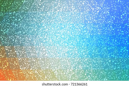 Light Blue, Yellow vector christmas polygon background. Low poly Illustration consisting of triangles with snowflakes. Texture background of New Year celebration.