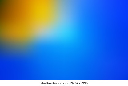 Light Blue, Yellow vector colorful blur background. Glitter abstract illustration with gradient design. The best blurred design for your business.