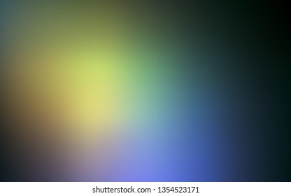 Light Blue, Yellow vector colorful blur backdrop. Creative illustration in halftone style with gradient. The best blurred design for your business.
