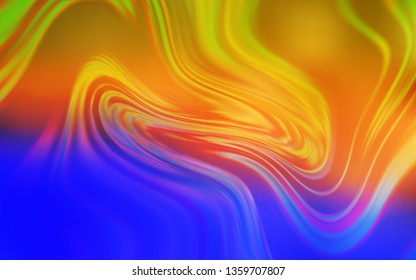 Light Blue, Yellow vector colorful blur backdrop. Colorful illustration in abstract style with gradient. Background for a cell phone.