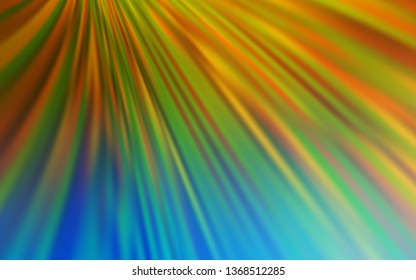 Light Blue, Yellow vector colorful blur background. New colored illustration in blur style with gradient. Background for designs.
