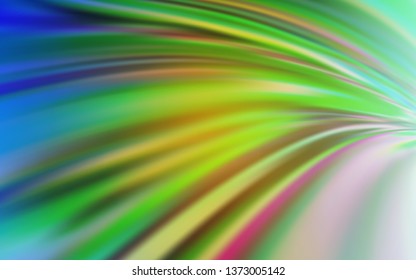 Light Blue, Yellow vector colorful blur backdrop. Creative illustration in halftone style with gradient. New style for your business design.