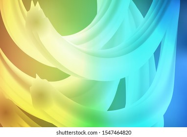Light Blue, Yellow vector colorful blur background. Glitter abstract illustration with gradient design. New style design for your brand book.