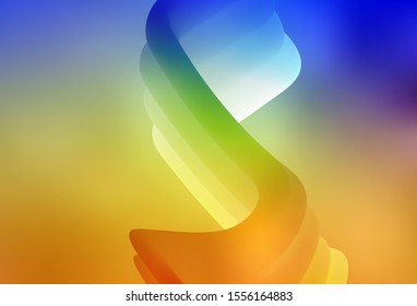 Light Blue, Yellow vector colorful blur backdrop. A completely new colored illustration in blur style. Background for designs.