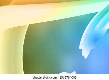 Light Blue, Yellow vector colorful abstract texture. Glitter abstract illustration with gradient design. New style design for your brand book.