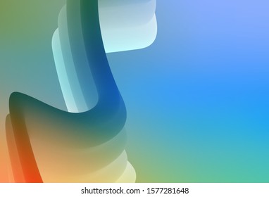 Light Blue, Yellow vector colorful abstract background. A completely new colored illustration in blur style. Smart design for your work.