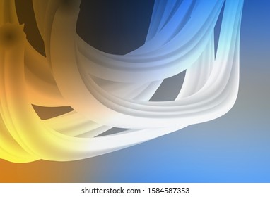 Light Blue, Yellow vector colorful abstract background. An elegant bright illustration with gradient. New design for your business.