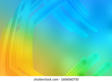 Light Blue, Yellow vector colorful blur backdrop. Creative illustration in halftone style with gradient. Background for a cell phone.