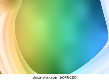 Light Blue, Yellow vector colorful blur background. New colored illustration in blur style with gradient. New style for your business design.