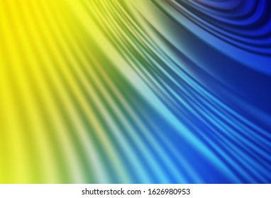 Light Blue, Yellow vector colorful abstract background. Shining colorful illustration in smart style. Smart design for your work.