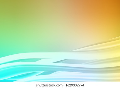 Light Blue, Yellow vector colorful blur backdrop. Abstract colorful illustration with gradient. Elegant background for a brand book.