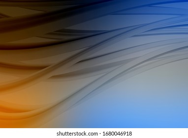 Fondo azul claro, amarillo vectorial colorido. Ilustración creativa en estilo de medio tono con degradado. Nuevo diseño de estilo para su libro de marca.