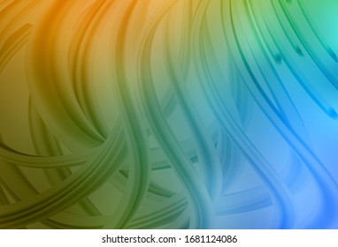 Fondo azul claro, amarillo vectorial colorido. Ilustración colorida en estilo abstracto con degradado. Nuevo diseño para su negocio.