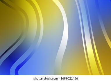 Light Blue, Yellow vector colorful abstract texture. New colored illustration in blur style with gradient. New style design for your brand book.