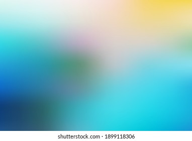 Light Blue, Yellow vector colorful blur background. An elegant bright illustration with gradient. Blurred design for your web site.