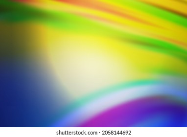 Hellblau, gelber, Vektorbunter unscharfer Hintergrund. Abstrakte farbige Illustration mit Farbverlauf. Eleganter Hintergrund für ein Markenbuch.