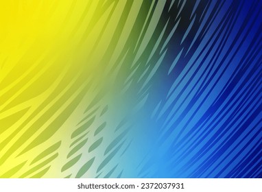 Light Blue, Yellow vector colorful abstract texture. Shining colorful illustration in smart style. New style design for your brand book.