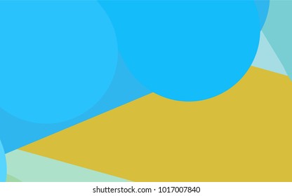 Light Blue, Yellow vector cover with rounded stripes. Modern geometrical abstract illustration with staves. The pattern can be used as ads, poster, banner for medicine.