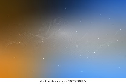 Light Blue, Yellow vector cover with spots. Beautiful colored illustration with blurred circles in nature style. Completely new template for your brand book.