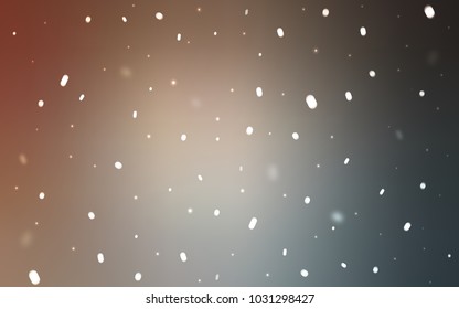 Light Blue, Yellow vector cover with beautiful snowflakes. Blurred decorative design in xmas style with snow. The pattern can be used for year new  websites.