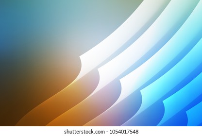 Light Blue, Yellow vector cover with stright stripes. Shining colored illustration with sharp stripes. Pattern for ads, posters, banners.