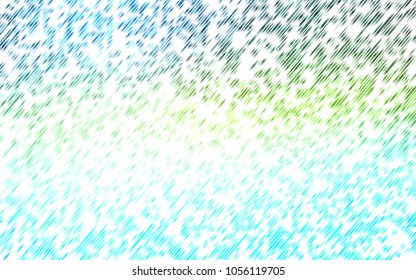 Light Blue, Yellow vector cover with long lines. Modern geometrical abstract illustration with staves. The template can be used as a background.