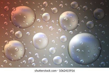 Light Blue, Yellow vector cover with spots. Abstract illustration with colored bubbles in nature style. Beautiful design for your business natural advert.