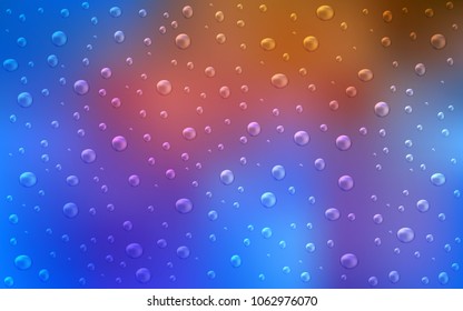 Light Blue, Yellow vector cover with spots. Beautiful colored illustration with blurred circles in nature style. The pattern can be used for ads, leaflets of liquid.