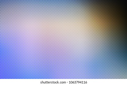 Light Blue, Yellow vector cover with spots. Blurred decorative design in abstract style with bubbles. New design for ad, poster, banner of your website.