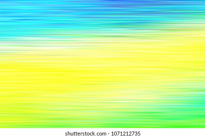 Light Blue, Yellow vector cover with long lines. Lines on blurred abstract background with gradient. The template can be used as a background.