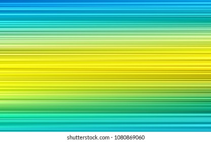 Light Blue, Yellow vector cover with long lines. Lines on blurred abstract background with gradient. Smart design for your business advert.