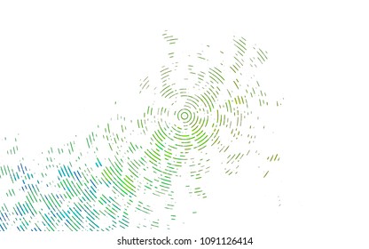 Light Blue, Yellow vector cover with long lines. Modern geometrical abstract illustration with staves. The template can be used as a background.