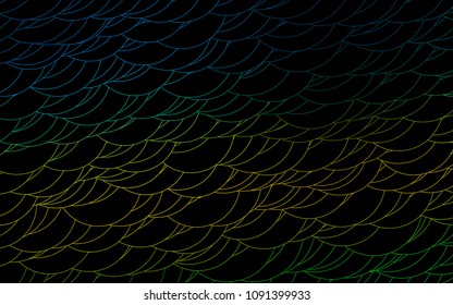 Light Blue, Yellow vector  cover with spots. Glitter abstract illustration with blurred drops of rain. The pattern can be used for ads, leaflets of liquid.