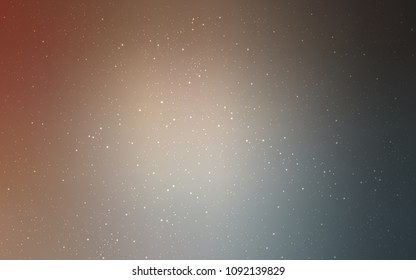 Light Blue, Yellow vector cover with astronomical stars. Space stars on blurred abstract background with gradient. Pattern for futuristic ad, booklets.