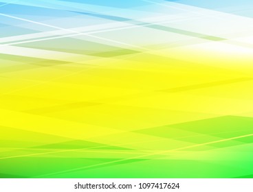 Light Blue, Yellow vector cover with long lines. Shining colored illustration with narrow lines. Smart design for your business advert.