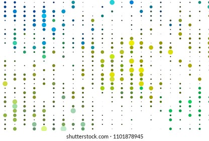 Light Blue, Yellow vector  cover with spots. Modern abstract illustration with colorful water drops. The pattern can be used for beautiful websites.