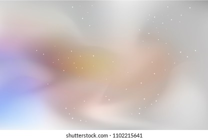 Light Blue, Yellow vector cover with astronomical stars. Shining colored illustration with bright astronomical stars. Pattern for astrology websites.