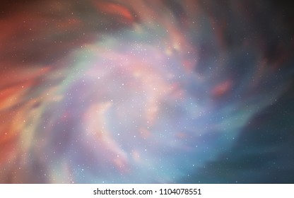 Light Blue, Yellow vector cover with astronomical stars. Shining illustration with sky stars on abstract template. Best design for your ad, poster, banner.