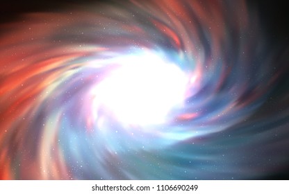 Light Blue, Yellow vector cover with astronomical stars. Glitter abstract illustration with colorful cosmic stars. Smart design for your business advert.