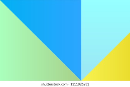 Light Blue, Yellow vector cover with colorful palette. Decorative design of colorful palette. Set of colors for clever designers.