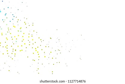 Light Blue, Yellow vector  cover with spots. Abstract illustration with colored bubbles in nature style. The pattern can be used for beautiful websites.