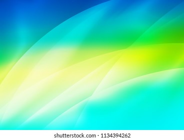 Light Blue, Yellow vector cover with long lines. Blurred decorative design in simple style with lines. The pattern can be used for busines ad, booklets, leaflets