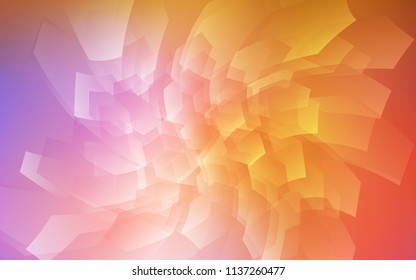 Light Blue, Yellow vector cover with set of hexagons. Abstract illustration with colorful hexagons. Pattern can for your ad, booklets.