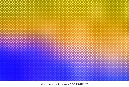 Light Blue, Yellow vector cover with spots. Blurred decorative design in abstract style with bubbles. Beautiful design for your business advert.