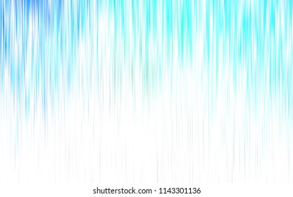 Light Blue, Yellow vector cover with stright stripes. Lines on blurred abstract background with gradient. Pattern for ads, posters, banners.