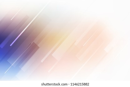 Light Blue, Yellow vector cover with stright stripes. Blurred decorative design in simple style with lines. Pattern for your busines websites.