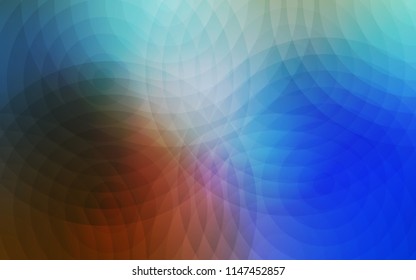 Light Blue, Yellow vector cover with spots. Blurred decorative design in abstract style with bubbles. Pattern can be used as texture of wallpapers.
